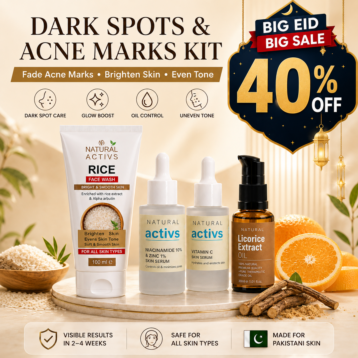 Dark Spots & Acne Marks Kit – Brightening & Spot Correction Bundle