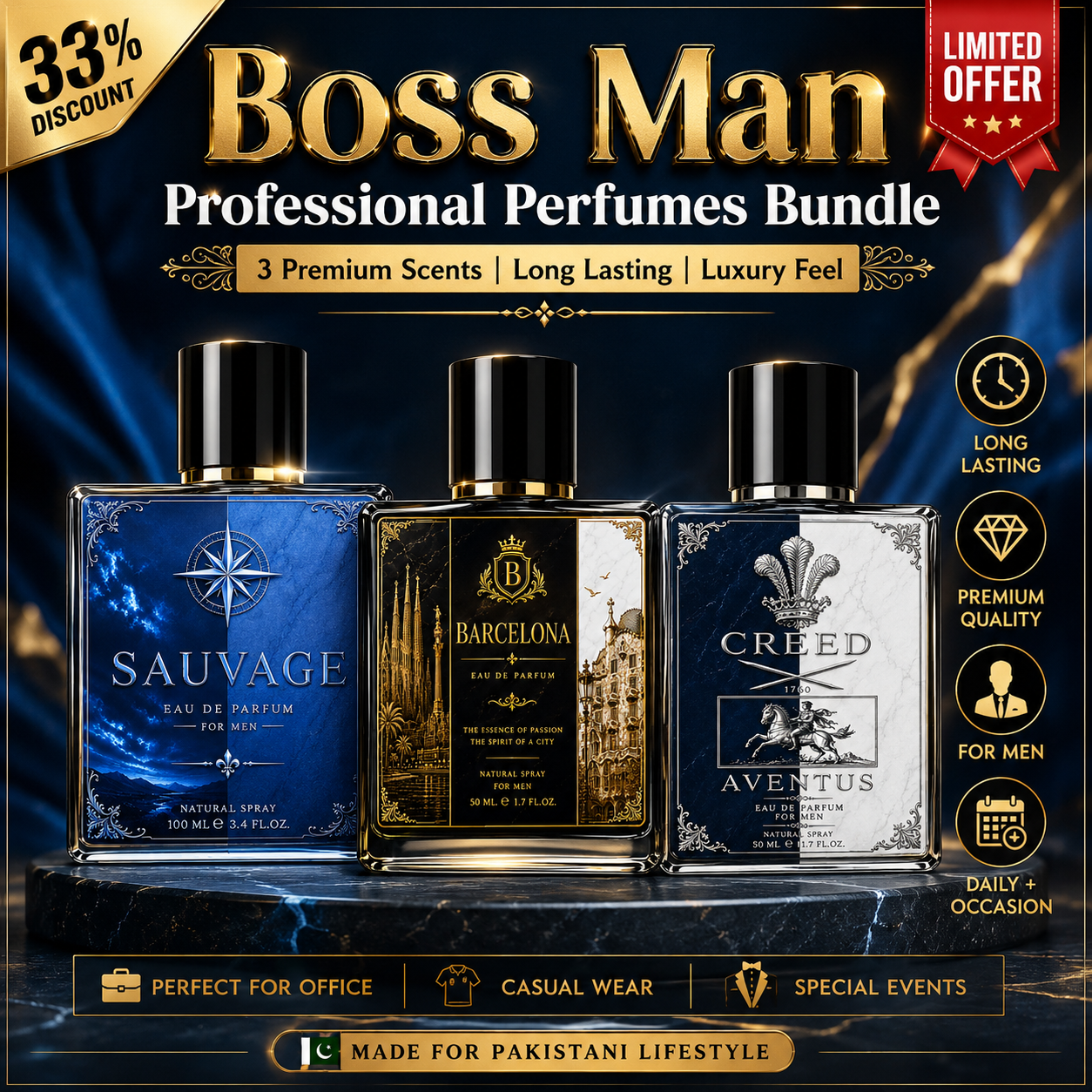 Boss Man Professional Perfumes Bundle