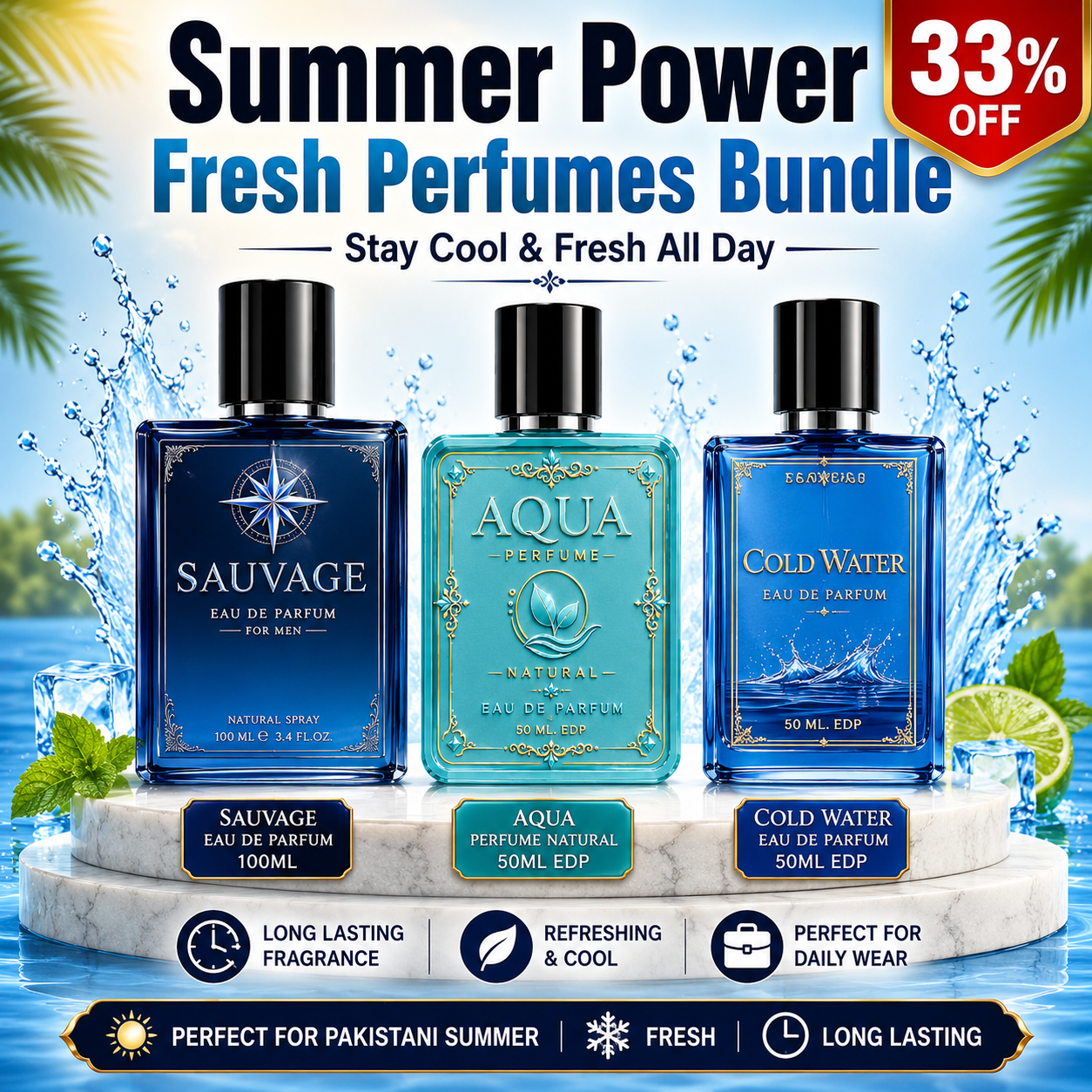 Summer Power Fresh Perfumes Bundle